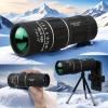16x52 High Power Monocular Telescope, Black, BAK4 Prism with FMC Lens, Wide Field of View, for Gifts, Outdoor Viewing,Bird Watching,Hiking,Concert,Travelling view 2