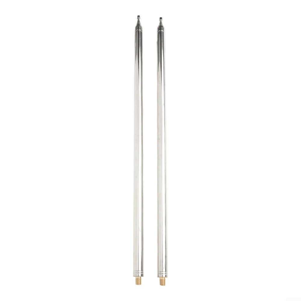 5.6M Telescopic Antenna Pull Rod for Shortwave Radio Amateur DIY Antenna, Stainless Steel 14-Section Whip 2-Pack M10 Thread, Telescopic Whip Antennas For Enhanced Signal