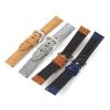 FYXT Suede Leather Watch Strap 18mm 19mm 20mm 22mm Band Vintage Handmade Watchband Grey Brown Replacement Belts For Watch Accessories(Black,22mm) view 2