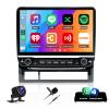 10'' Car Stereo Radio for Toyota Tacoma 2005 2006 2007 2008 2009 2010 2011 2012 2013 2014 2015 with Wireless CarPlay Android Auto, Touch Screen GPS WiFi Bluetooth FM/RDS SWC AHD Backup Camera view 1