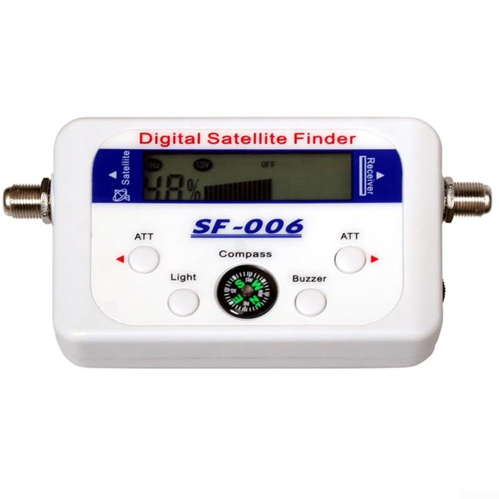 Sumsoctober Signal Finders SF-006 Digital Satellite Finders with LCD Display LED Backlight and Buzzer for Satellite Dish Alignment and Signal Strength Detection