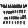 40 Pack Usb2.0 Adapters Angled Mini Micro Male Female Converters Connectors High Speed Toolkit Black 325G Variety Easy view 1