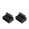 FTOMIKA ATX 24 Pin to 90 Degree Power Plug Adapter Mainboard Motherboard Power Supply Cable Connectors Modular(B 19Pin 2PCS) view 1