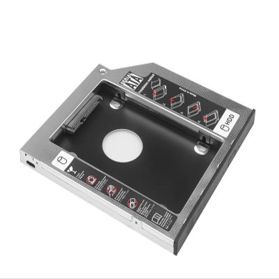 1PCS Second 2nd HDD Caddy 9MM 9.5MM 12.7MM SATA 3.0 for 2.5'' SSD Case Hard Disk Drive Adapter for CD DVD-ROM Optibay(9.5mm)