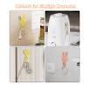Decorative Butterfly Cable Organizer, Wall-Mounted Cord Management Clips in White, Yellow, Pink, 6-Pack view 3