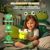 FAMIDUO Cute Frog Night Light, LED Silicone Squishy Novelty Animal Lamp,3 Levels Dimmable/Timer Nursery Nightlight for Kids, Rechargeable Touch Bedside Lamp, Bedroom/Dorm Decor, Baby Boys Girls Gifts view 4