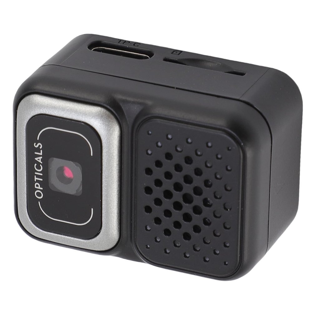 ASHATA Mini Keychain Camera, 1080P HD Video 2MP Photo Portable Mini Digital Camera with 32GB Storage Card, for Android Phone OTG Transfer (Black)