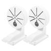 jojofuny 2pcs Camera Mounting Bracket: Wall Mount Bracket for Security Cameras - Plastic CCTV Cam Holder Junction Box Cable Management Mounting Case view 1
