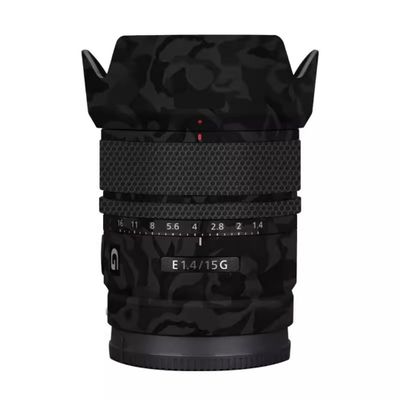 Lens Skin Vinyl Wrap Film Camera Protective Sticker for Sony E 15mm F1.4 G Photography Accessories 15 F 1.4 G(Shadow Camo Black)