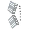2 Din Car Stereo Mounting Bracket Kit Metal Installation Support Frame With Screws For MP5 DVD CD Player Automotive Audio Accessories view 2
