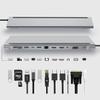 12 in 1 Laptop Docking Stations USB C Hub Docking Station 1Gbps Ethernet view 1