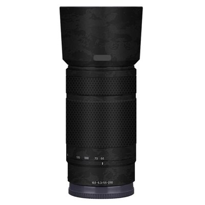 Skin Lens Camera Skin Wrap Vinyl Protective Sticker Photography Accessories for Sony E 55-210mm F4.5-6.3 55-210(Knight Black)