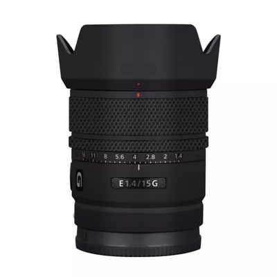 Lens Skin Vinyl Wrap Film Camera Protective Sticker for Sony E 15mm F1.4 G Photography Accessories 15 F 1.4 G(Matte Black)
