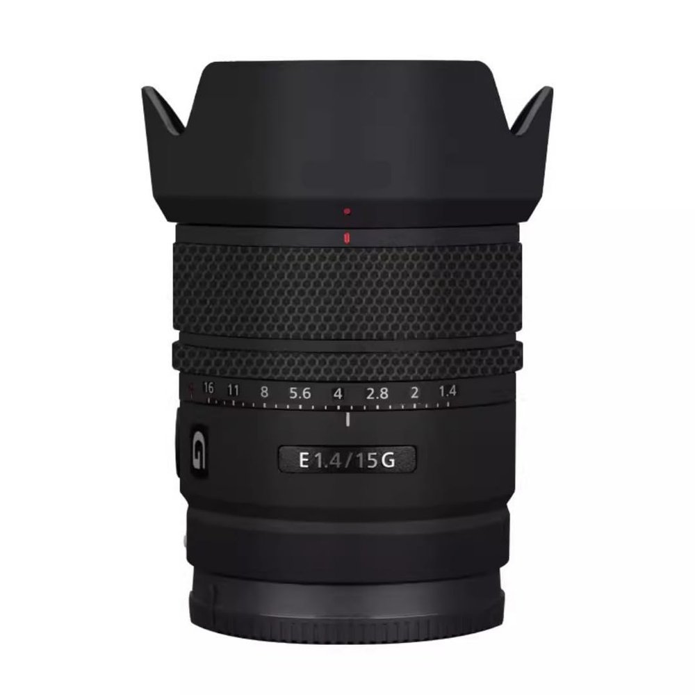 Lens Skin Vinyl Wrap Film Camera Protective Sticker for Sony E 15mm F1.4 G Photography Accessories 15 F 1.4 G(Matte Black)