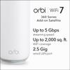 NETGEAR Orbi 360 Series (RBE360) Dual-Band WiFi 7 Mesh Network Add-on Satellite Works with Orbi RBE362, RBE363 Security Features, 5 Gbps, Adds Coverage up to 2,000 sq. ft., BE5000 view 2