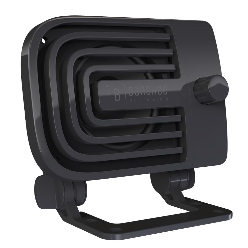 Active Marine VHF Speaker - Black by Banshee Marine Audio