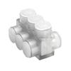 BIBD6003 | 25018852  Aluminum Multiple Tap Connector, 3-Port, 2-Sided Entry, 4 AWG600 kcmil, Clear Insulated, Al/Cu Rated view 1