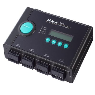 NPort 5430 Serial - 4 Ports RS-422/485 Serial Device Server , 1* 10/100BaseT(X) Ports (RJ45 Connector), no Adapter. ( Moxa )
