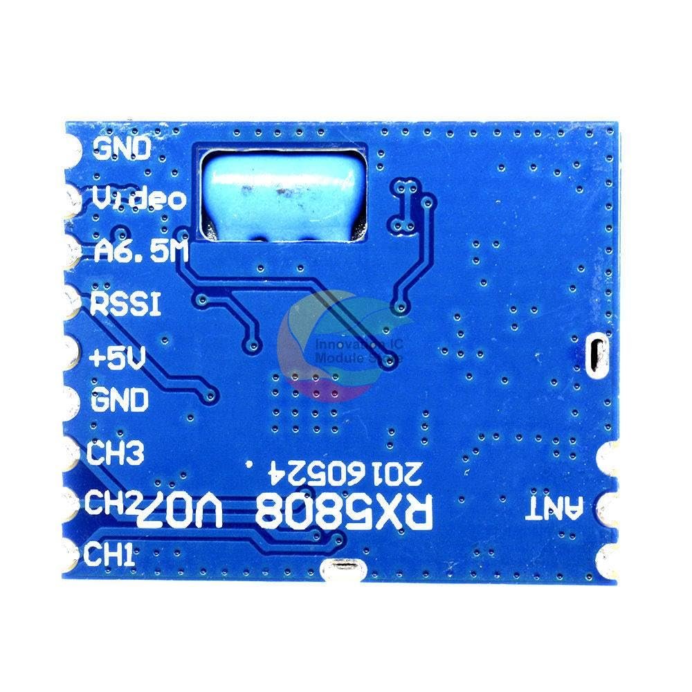 FPV 5.8G Audio Video Receiver Module for Boscam RX5808 Frequency Phase Lock Analog AV Signal Output 3.5V 170mA Board