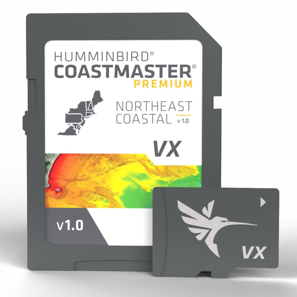 Humminbird CoastMaster Premium Northeast Coastal V1 Map SD Card for Fish Finders