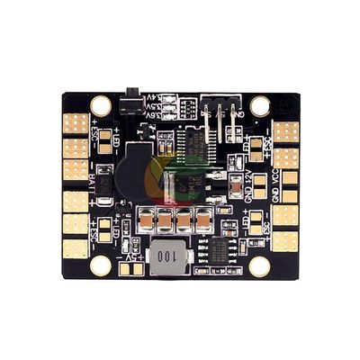 Matek 5in1 V3 Power Distribution Board/PDB Hub with Dual BEC-5V/12V LED Controller Tracker Low Voltage Alarm for FPV