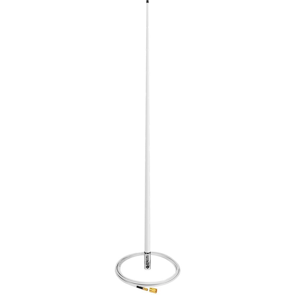 Advanced Multi-Band Marine Antenna, 8' 6dBi Gain, Digital Antenna 758-MW-S