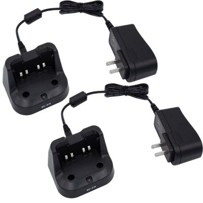 2-Pack IC-A16 Charger Compatible with Icom IC-F1000 IC-F2000S BP-280LI IC-F1000S IC-F2000 BP-279 BP-280 Radio BC-213 Rapid Desktop Charger
