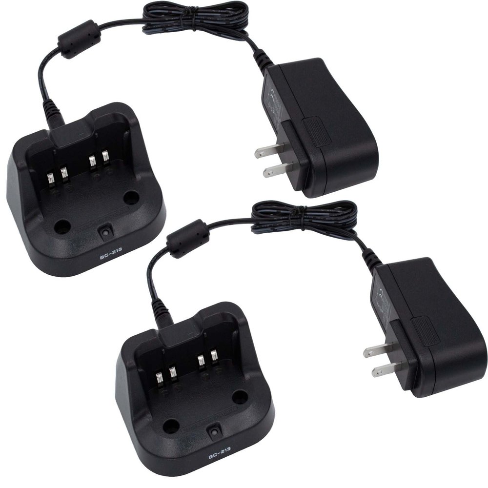 2-Pack IC-A16 Charger Compatible with Icom IC-F1000 IC-F2000S BP-280LI IC-F1000S IC-F2000 BP-279 BP-280 Radio BC-213 Rapid Desktop Charger