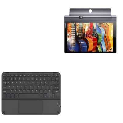 BoxWave Keyboard Compatible with Lenovo Yoga Tab 3 Pro 10 - SlimKeys Bluetooth Keyboard with Trackpad, Portable Slim TouchPad - Jet Black