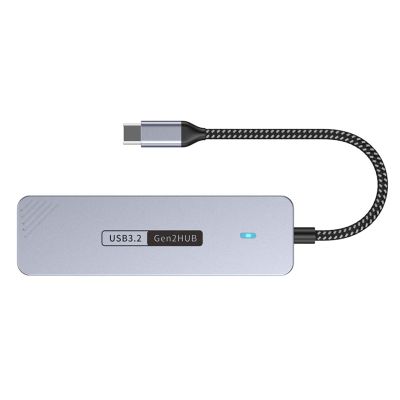 4-Port USB C Hub 10Gbps Aluminum Splitter for Laptops Tablets External Drives & Mobile Devices USB C Hubs for External Devices