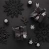 1000Pcs Clear Christmas Stickers Roll White Snowflake Seal Stickers Self-Adhesive Xmas Winter Label Decals for Holiday Envelope Invitation Card Gift Decor, 6 Designs view 3