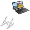 BoxWave Stand and Mount Compatible with Teclast X16 - Compact QuickSwitch Stand, Portable Multi Angle Viewing Foldable Riser - Metallic Silver view 1