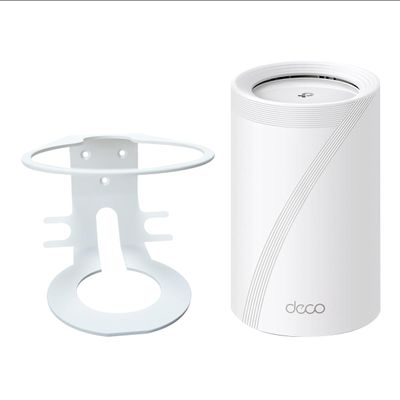 ALLICAVER 1 Pack Metal Wall Mount Bracket Compatible with Deco WiFi 7  Fits BE63/ BE65/BE10000/BE11000 Mesh Wi-Fi 7 System  Space-Saving Holder for Whole Home Mesh System