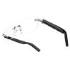 Faifxo Smart Glasses Rimless Smartglasses with Bluetooth Speaker,Remote Control Photo Taking/UV Protection Voice Control (Anti-Bluelight Lenses) view 1