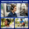 Anjetsun Wireless Headphones Over Ear with ANC, 80H Playtime, Fast Charge, Active Noise Cancelling & Transparency Mode, Comfortable Wireless Headphones for Work & Travel, Foldable Design Black view 3