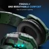 Docooler Gaming Headset with Microphone, Over Ear Game Headset with 40mm HiFi Drivers, 120 Adjustable Mic, Memory Foam Ear Cushions for PC Laptop Mobile Console (Green) view 4