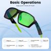 Smart Glasses,Polarized Sunglasses Mens Cycling Glasses for Women with Bluetooth Speaker,Athletic/Outdoor UV Protection/APP Translation and Voice Control,Scratch Resistant SunGlasses Visor for Men view 2