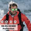 Smart Glasses,Polarized Sunglasses Mens Cycling Glasses for Women with Bluetooth Speaker,Athletic/Outdoor UV Protection/APP Translation and Voice Control,Scratch Resistant SunGlasses Visor for Men view 3