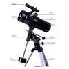 114mm Refractor Telescope for Beginners with Tripod, Finder Scope, 500x Magnification view 2