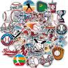 100 Pcs Baseball Stickers,Baseball Party Favors,Baseball Easter Basket Stuffers,Gifts for Boys 8-12,Waterproof Vinyl Stickers for Water Bottle Helmet Laptop Computer Skateboard view 1
