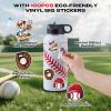 100 Pcs Baseball Stickers,Baseball Party Favors,Baseball Easter Basket Stuffers,Gifts for Boys 8-12,Waterproof Vinyl Stickers for Water Bottle Helmet Laptop Computer Skateboard view 2