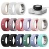 15 Pack Cover Compatible with Oura Ring Gen 4/4 Ceramic/Gen 3 Case, Anti-Scratch Silicone Protector for Women Men Working Out Gym, Support Charging with Cover on (15 Pack-01, M for 8/9/10/11) view 1