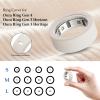 15 Pack Cover Compatible with Oura Ring Gen 4/4 Ceramic/Gen 3 Case, Anti-Scratch Silicone Protector for Women Men Working Out Gym, Support Charging with Cover on (15 Pack-01, M for 8/9/10/11) view 2