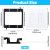 3 Pack 2 Gang Brush Wall Plate, Cable Pass Through Wire Hider for Cable Management, Compatible with Ethernet Cables, HDMI Cables & Home Theater Systems view 2