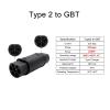 Compatible with Type 2 Charger for Electric Cars with Chinese GB/T Charging Socket(32A 22kW 3Phase) Type2 to GBT Adapter 7.2kW/22kW view 2