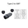 Compatible with Type 2 Charger for Electric Cars with Chinese GB/T Charging Socket(32A 22kW 3Phase) Type2 to GBT Adapter 7.2kW/22kW view 3
