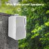 STUDIOFINIX 3.5'' Passive Outdoor Speakers Wired Waterproof,400W Premium Mountable Wall Mount Speakers with Superior Sound,All-Weather Durability,for Patio Marine Boat Garage Indoor(White 2 Pairs) view 3