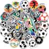 100 Pcs Soccer Stickers Waterproof Stickers for Water Bottle Laptop Computer Skateboard Vinyl Soccer Party Favors Birthday Decorations Stuff Decals Sports Soccer Gifts for Boys 8-12 view 1