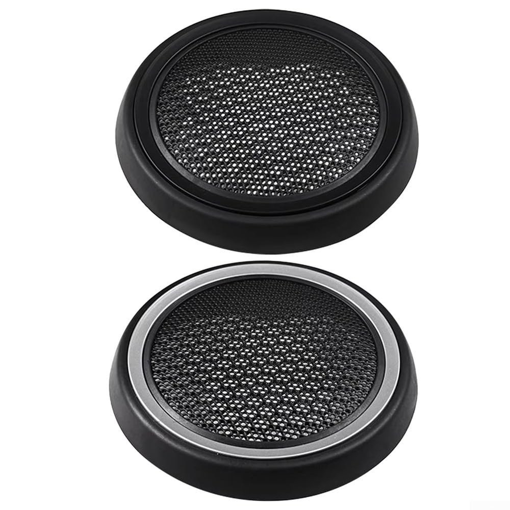 ABS Front Door Speaker Cover Grille Interior Trim Replacement Part 51412753333 51412756567 for Mini for Cooper R56 R55 2007-2015(Black)