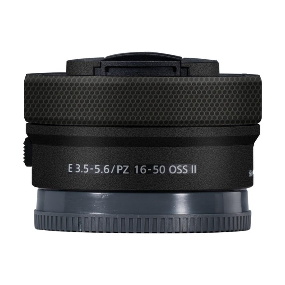 Camera Lens Sticker for Sony E 16-50mm II Macro Coat Wraps Film Protector Vinyl Decal Skin 16-50 II(Frosted Black)